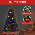 Christabelle Swishmas Snowy Bristle 2.7m Multicolour Pre - Lit Christmas Tree with 2870 Tips