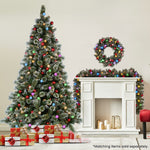 Christabelle Swishmas Snowy Bristle 2.7m Multicolour Pre - Lit Christmas Tree with 2870 Tips