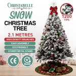 Christabelle Snow - Tipped Artificial Christmas Tree 2.1m 1200 Tips
