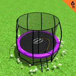 Kahuna Classic 6ft Trampoline Round Outdoor Free Safety Net Spring Pad Cover Mat Purple - 0787099083915 Toy Chest Australia 2