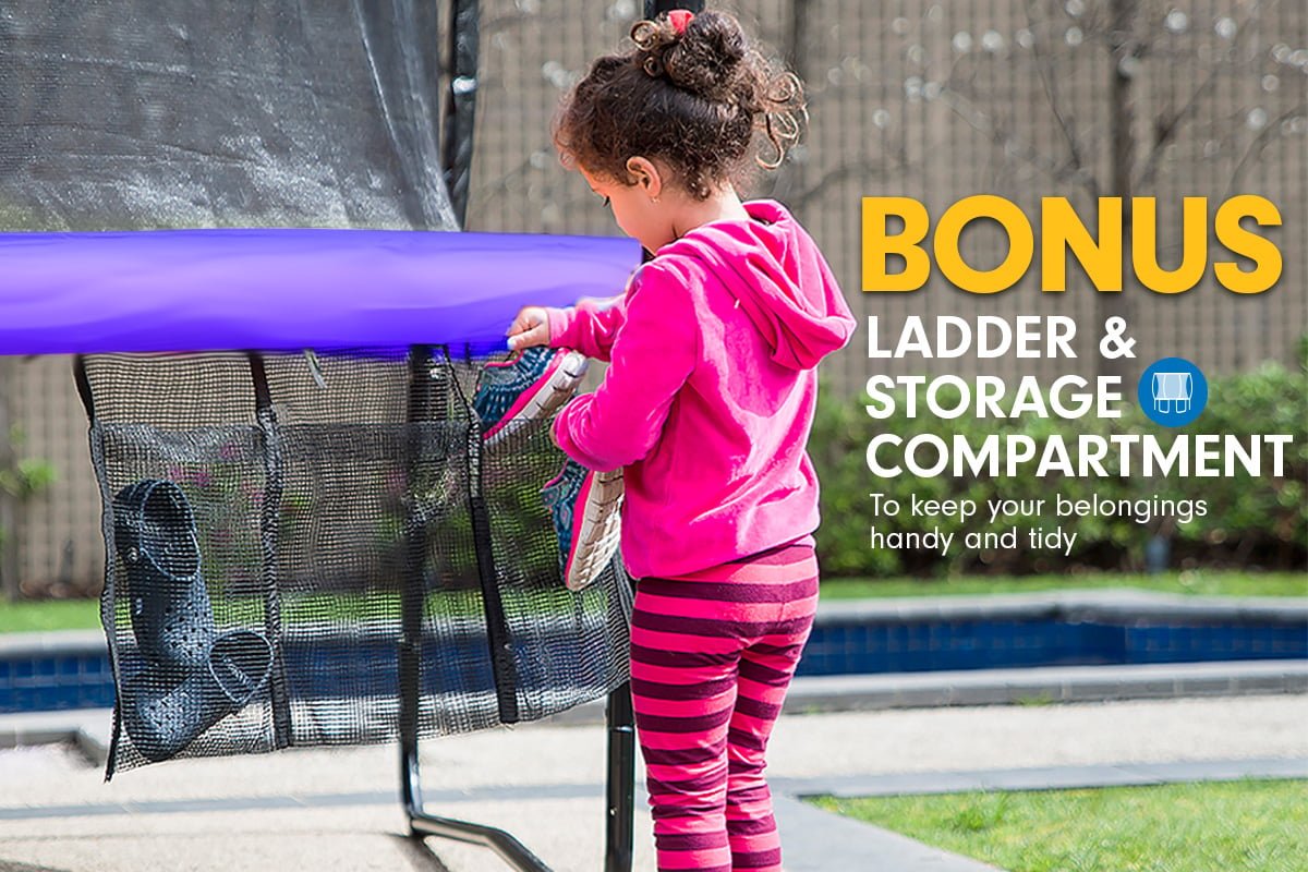 Kahuna Classic 6ft Trampoline Round Outdoor Free Safety Net Spring Pad Cover Mat Purple - 0787099083915 Toy Chest Australia 9