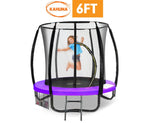 Kahuna Classic 6ft Trampoline Round Outdoor Free Safety Net Spring Pad Cover Mat Purple - 0787099083915 Toy Chest Australia 10