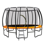 Kahuna 14ft Trampoline Free Ladder Spring Mat Net Safety Pad Cover Round Enclosure - Orange - 0706502835408 Toy Chest Australia 2