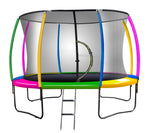 Kahuna 14ft Trampoline Free Ladder Spring Mat Net Safety Pad Cover Round Enclosure - Rainbow - 0706502835446 Toy Chest Australia 2