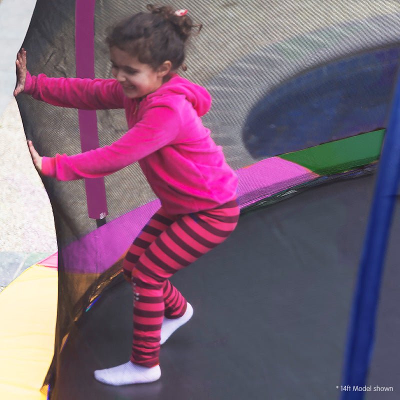 Kahuna 14ft Trampoline Free Ladder Spring Mat Net Safety Pad Cover Round Enclosure - Rainbow - 0706502835446 Toy Chest Australia 5