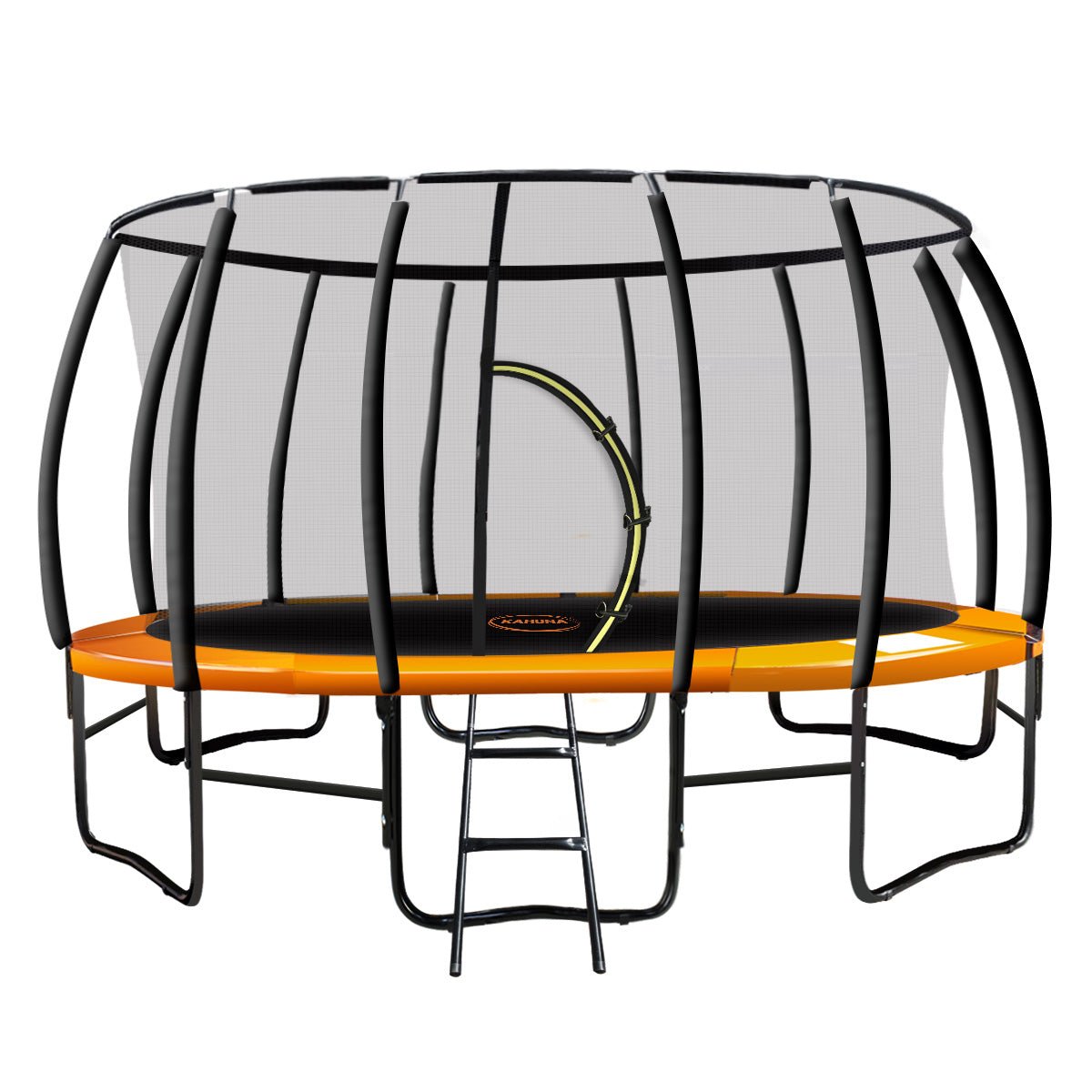 Kahuna 16ft Trampoline Free Ladder Spring Mat Net Safety Pad Cover Round Enclosure - Orange - 0706502835538 Toy Chest Australia 2