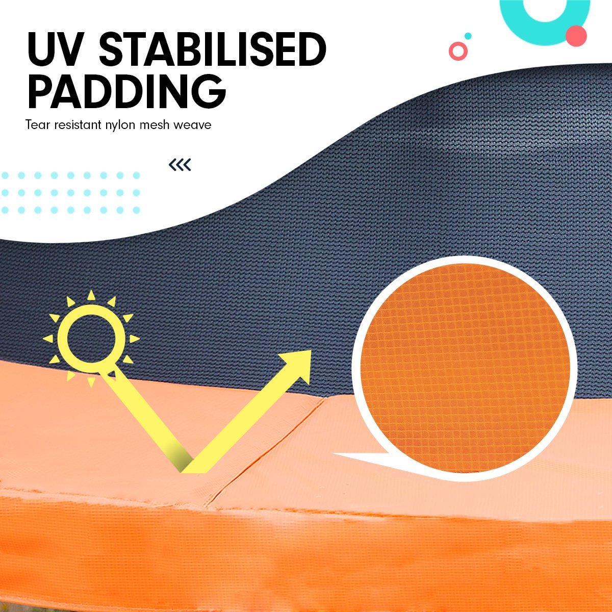 Kahuna 16ft Trampoline Free Ladder Spring Mat Net Safety Pad Cover Round Enclosure - Orange - 0706502835538 Toy Chest Australia 5