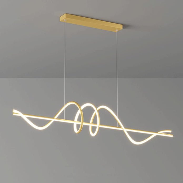 BAMDECOR A202 Modern LED Linear Pendant Lights with Dimmable LED 160cm