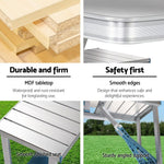 Folding Camping Table with Stools Set Portable Picnic Outdoor Garden BBQ Setting - N/A Toy Chest Australia 10