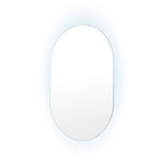 LED Wall Mirror Oval Anti - Fog Bathroom 50x75cm