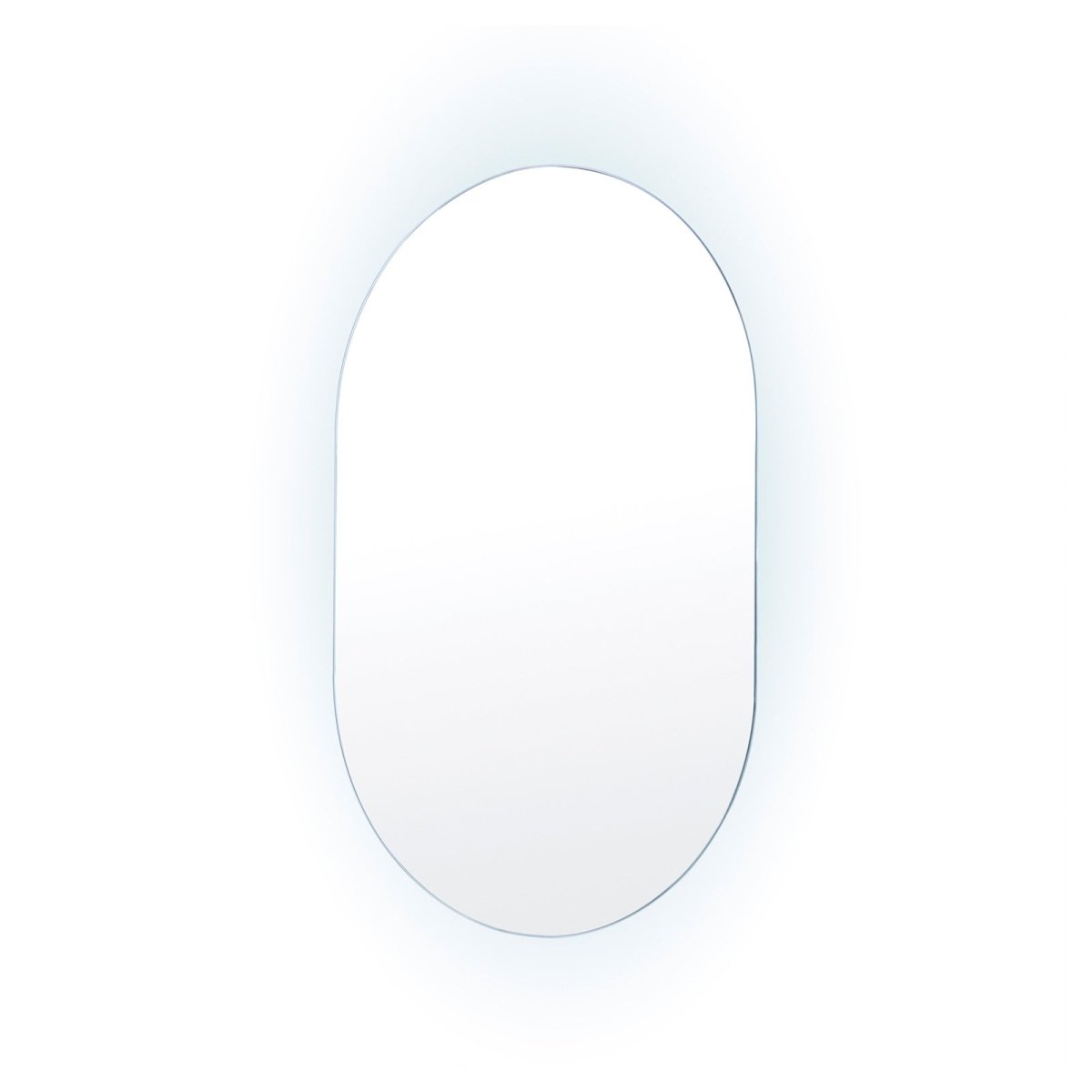 LED Wall Mirror Oval Anti - Fog Bathroom 50x75cm