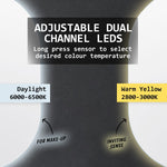 LED Wall Mirror Oval Anti - Fog Bathroom 50x75cm