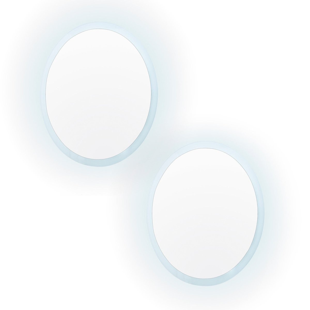 2 Set LED Wall Mirror Round Anti - Fog Bathroom 50cm