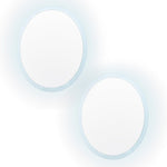 2 Set LED Wall Mirror Round Anti - Fog Bathroom 70cm