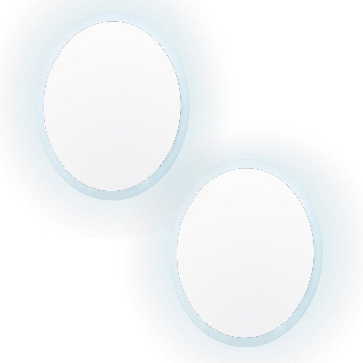 2 Set LED Wall Mirror Round Anti - Fog Bathroom 70cm