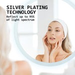 2 Set LED Wall Mirror Round Anti - Fog Bathroom 70cm