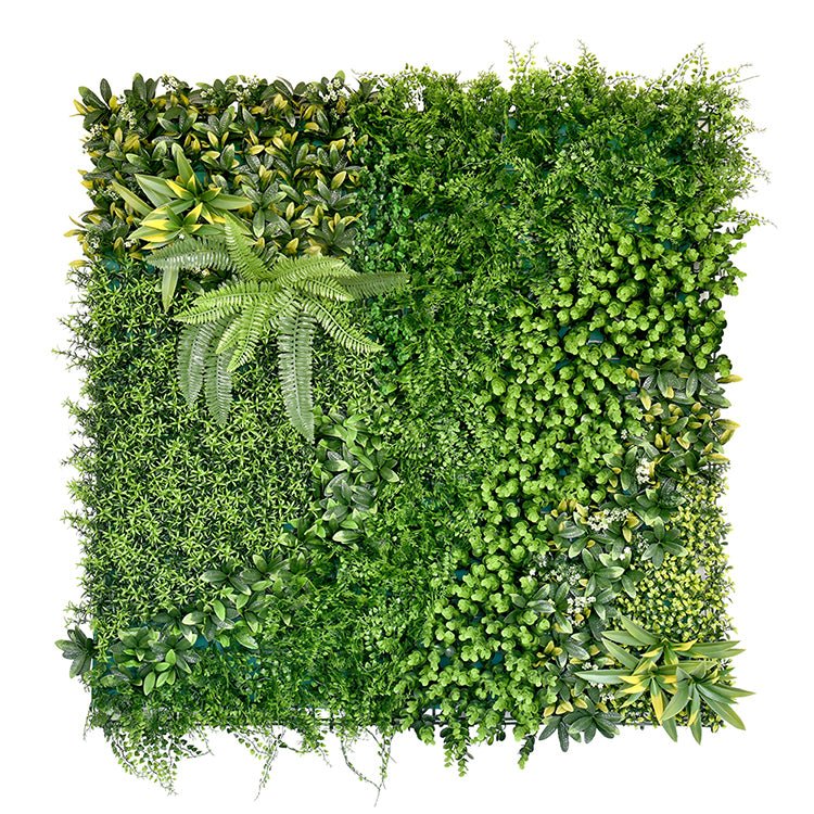 YES4HOMES 5 SQM Artificial Plant Wall Décor Grass Panels Vertical Garden Foliage Tile Fence 1X1M Green