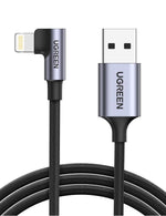UGREEN 60521 USB - A to 8 - pin 90 Degree Angel Cable 1M