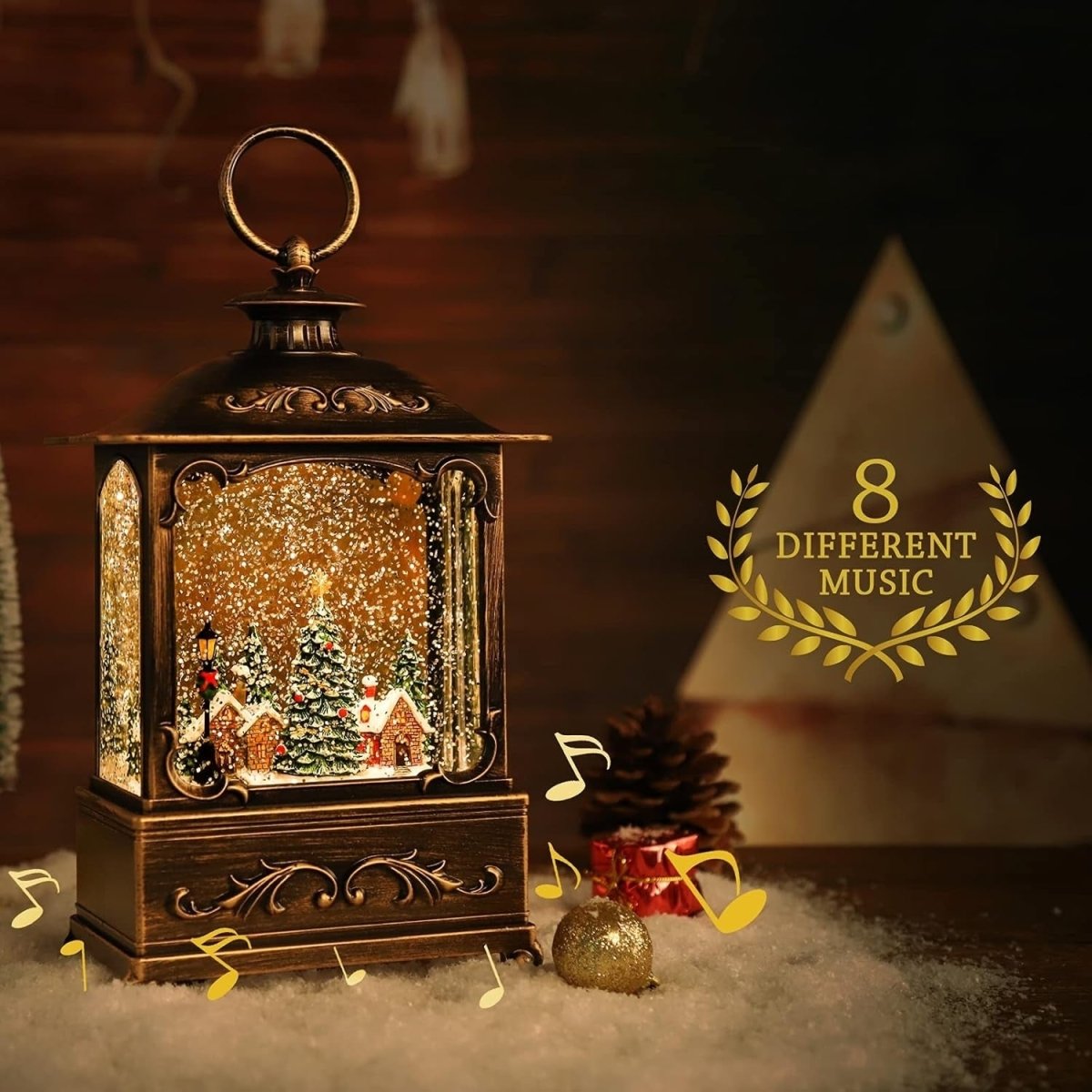 BDI Lamp - LW003 - Snowman Music Lantern Sculpture Christmas