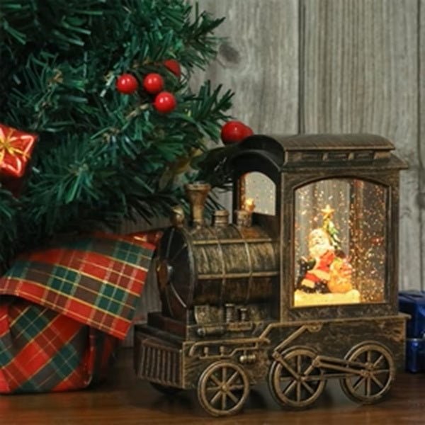 BDI Lamp - SDD08 - Train Large Christmas Music Snow Globe Lantern Train LED Lights