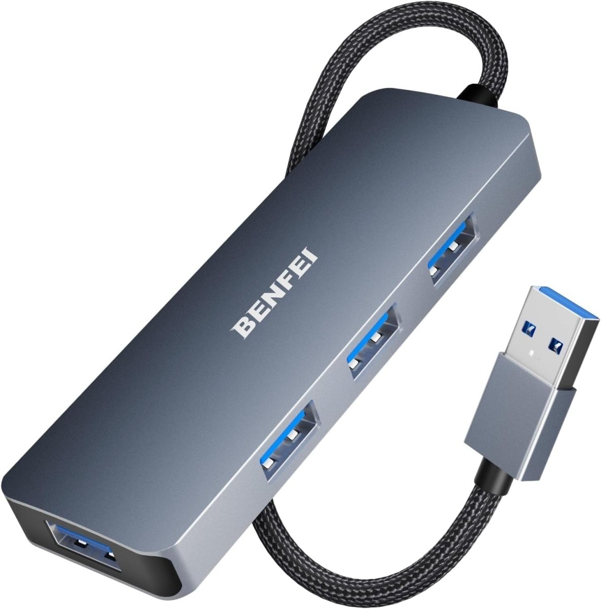 BENFEI USB 3.0 4 - port Hub USB A Splitter Ultra - Slim