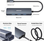 BENFEI USB 3.0 4 - port Hub USB A Splitter Ultra - Slim