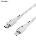 CHOETECH XCL - 0002 Silicone USB - C to L Cable 1m White