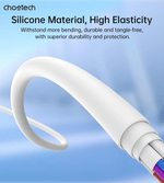 CHOETECH XCL - 0002 Silicone USB - C to L Cable 1m White