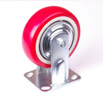 4x 5 inch Industrial Swivel Brake Locking Caster Castor Wheels Casters 2x swivel 2x fixed for Cart Furniture Workbench