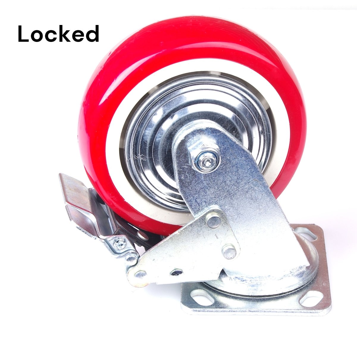 6 inch Industrial Caster Wheels Swivel with Brake Locking Casters Castor Wheels Cart Furniture Workbench