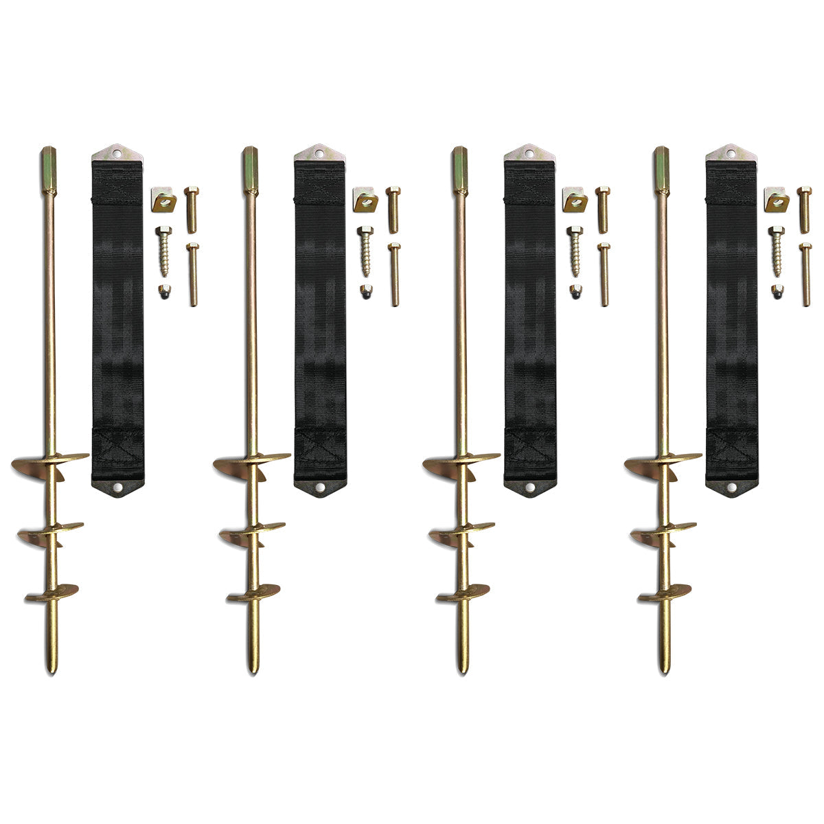 Lifespan Kids Ground Anchor Kit (Set of 4pcs) For Trampoline, Swing Set, Play Equipment