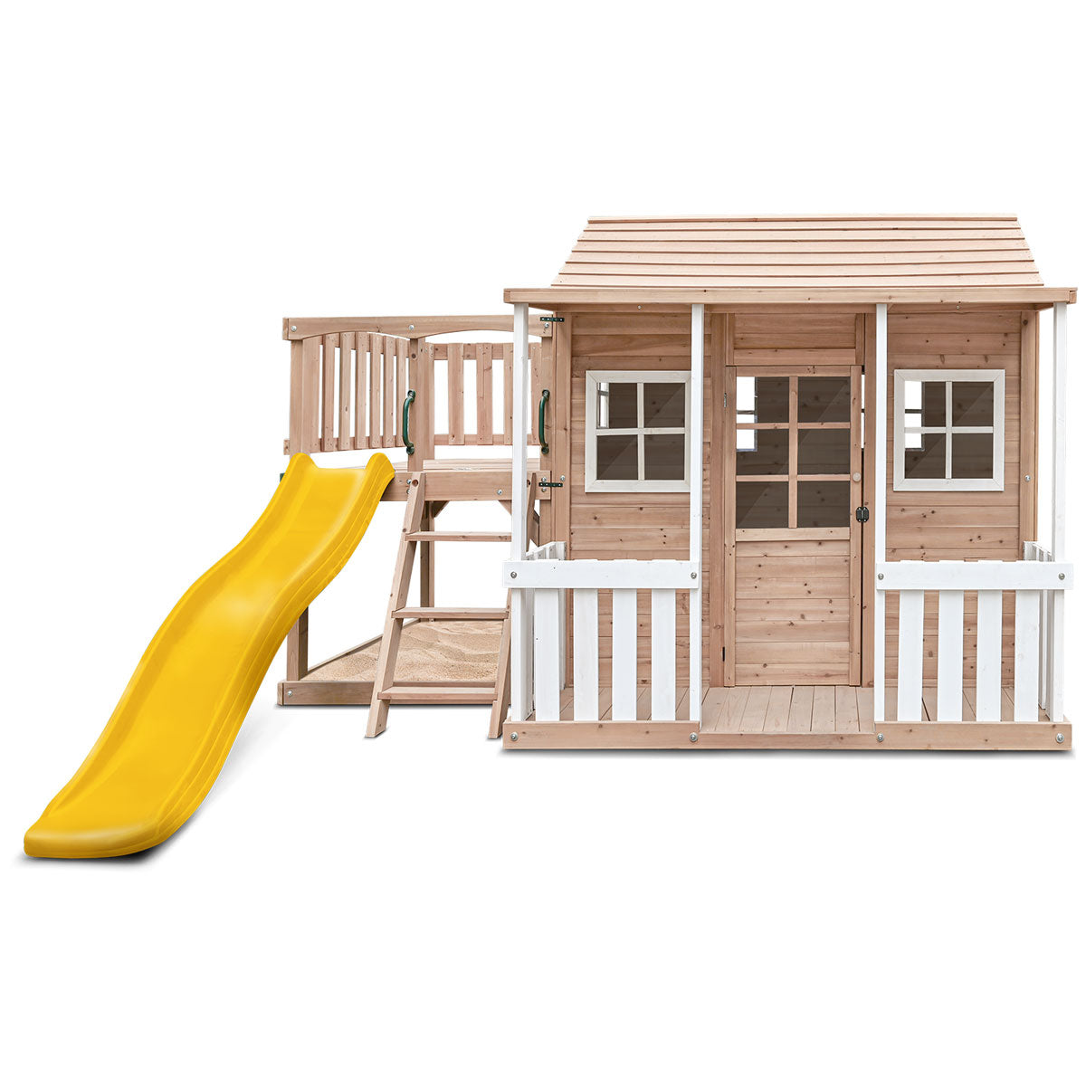 Lifespan Kids Finley Cubby House with 1.8m Slide (Yellow)