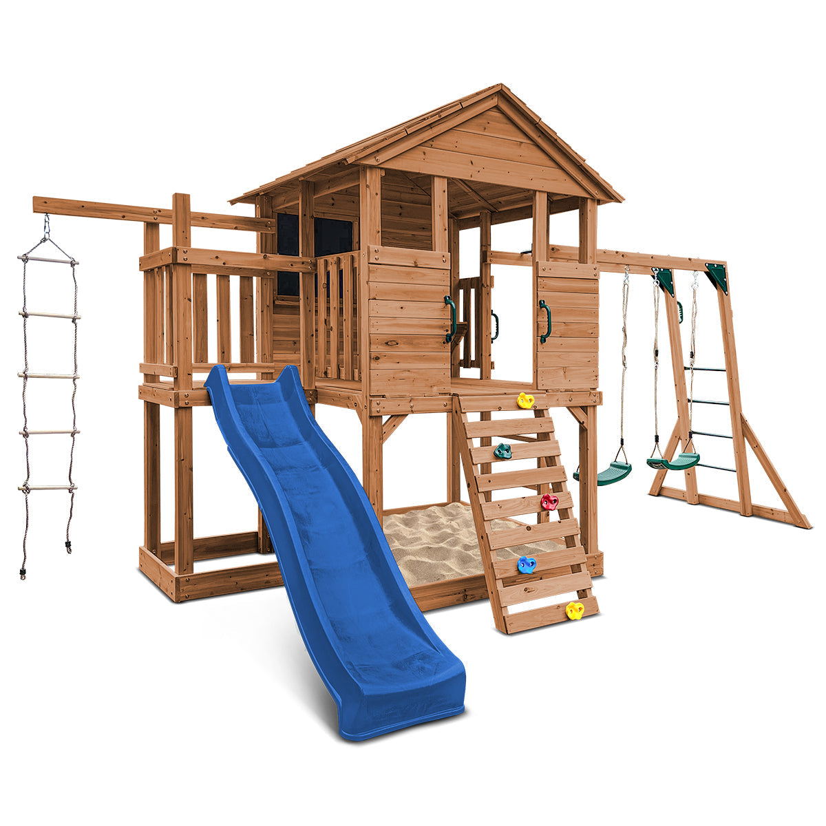 Lifespan Kids Kingston Cubby House with 2.2m Slide (Blue)