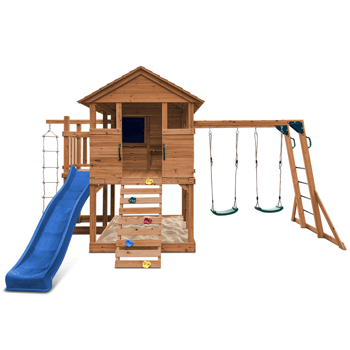 Lifespan Kids Kingston Cubby House with 2.2m Slide (Blue)