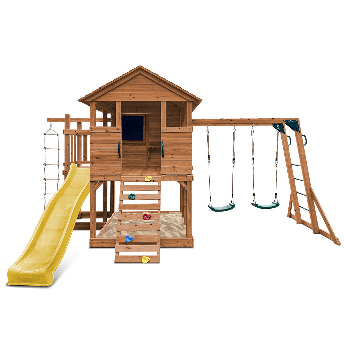 Lifespan Kids Kingston Cubby House with 2.2m Slide (Yellow)