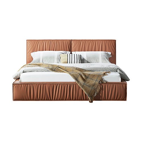 Louis King Bed Frame PU leather KD Slat in Wooden Legs - 9360882004109 Toy Chest Australia 3