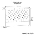 Bed Head Double Size French Provincial Headboard Upholsterd Fabric Beige - 2100622203396 Toy Chest Australia 8
