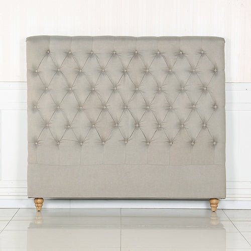 Bed Head King Size French Provincial Headboard Upholsterd Fabric Beige - 2100622203419 Toy Chest Australia 1