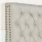 Bed Head King Size French Provincial Headboard Upholsterd Fabric Beige - 2100622203419 Toy Chest Australia 6