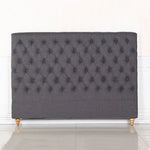 Bed Head King Size French Provincial Headboard Upholsterd Fabric Charcoal - 2100622203426 Toy Chest Australia 1