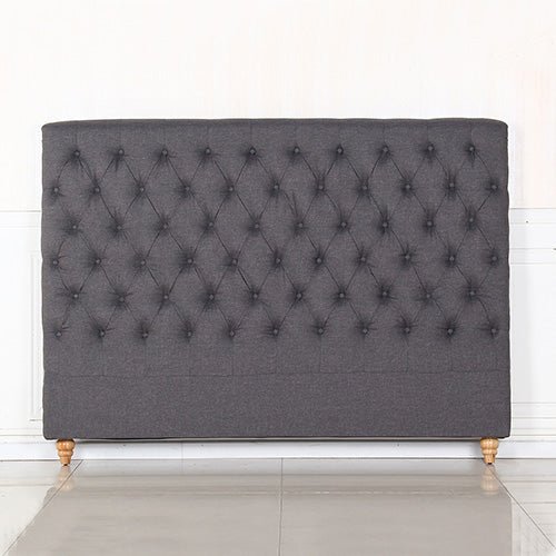 Bed Head King Size French Provincial Headboard Upholsterd Fabric Charcoal - 2100622203426 Toy Chest Australia 1