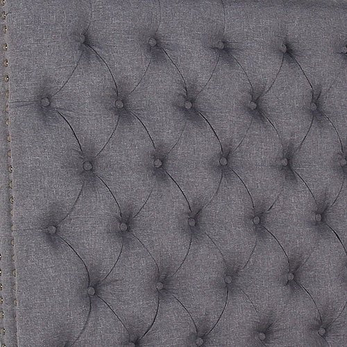 Bed Head King Size French Provincial Headboard Upholsterd Fabric Charcoal - 2100622203426 Toy Chest Australia 2