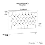 Bed Head King Size French Provincial Headboard Upholsterd Fabric Charcoal - 2100622203426 Toy Chest Australia 6