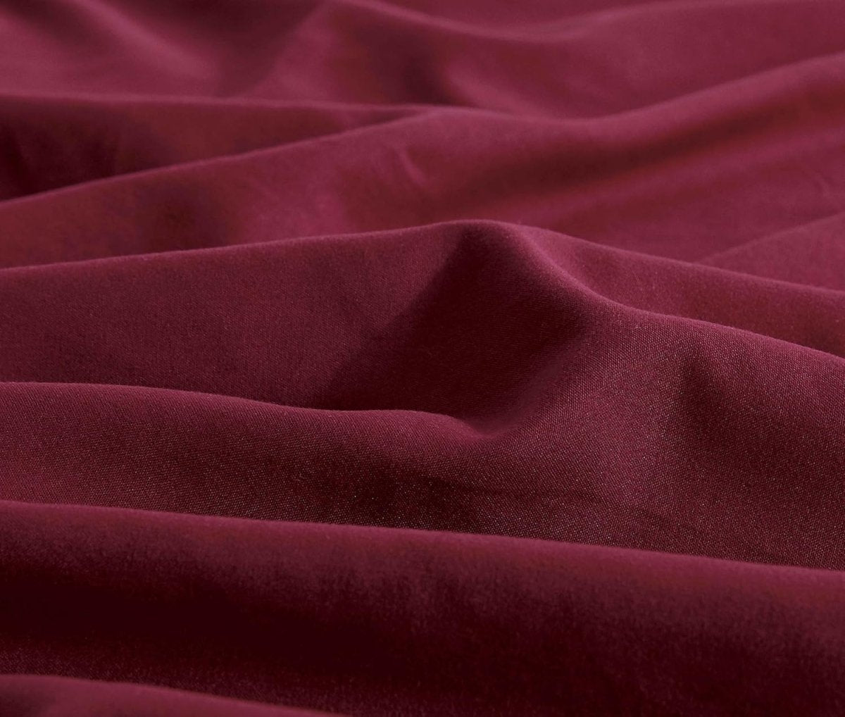 Twin Pack Vintage Washed Microfibre Standard Pillowcase (Burgundy, Standard)