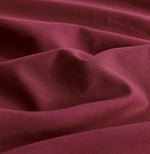 Twin Pack Vintage Washed Microfibre Standard Pillowcase (Burgundy, Standard)