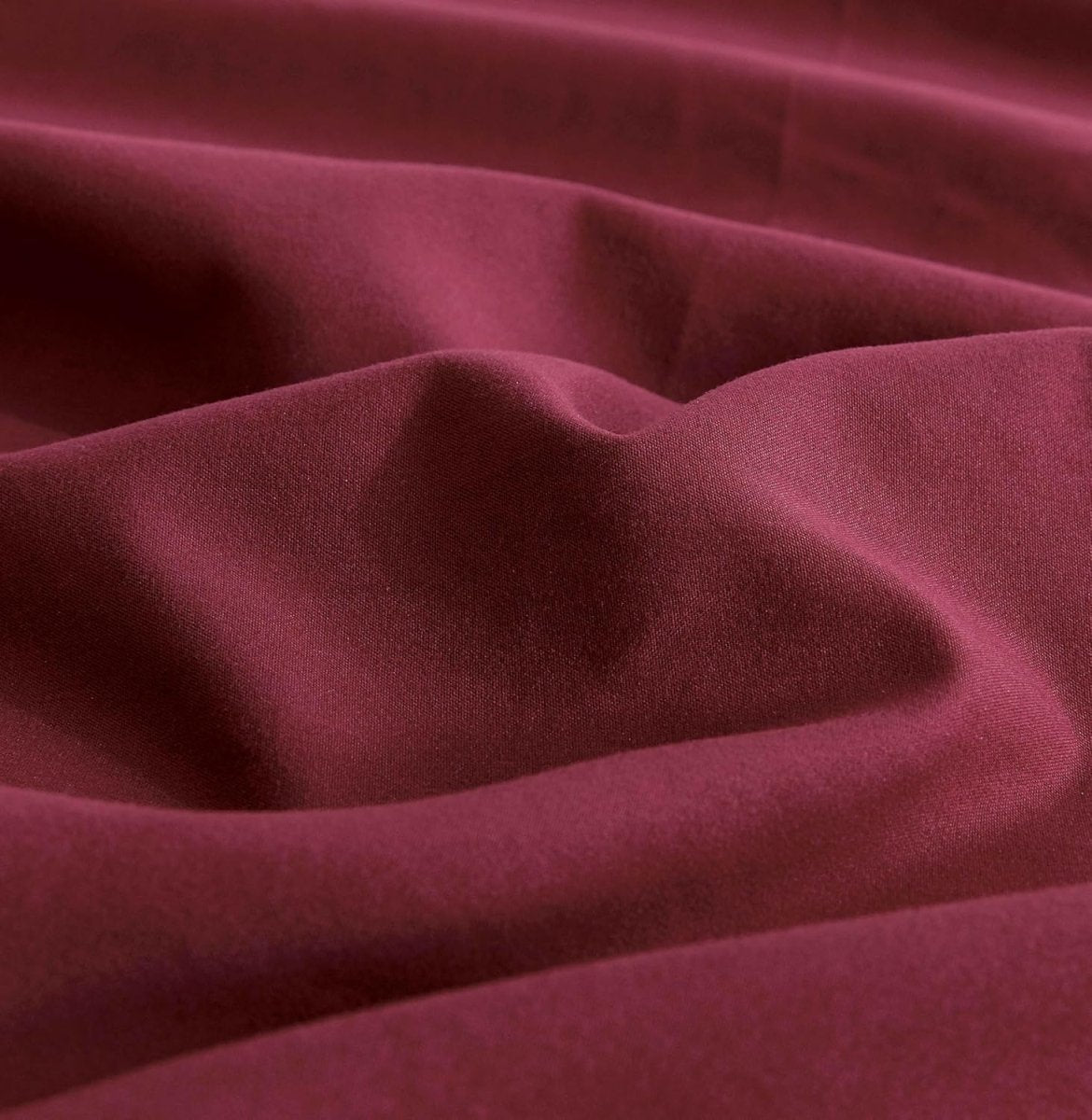 Twin Pack Vintage Washed Microfibre Standard Pillowcase (Burgundy, Standard)