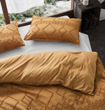 100% Premium Microfibre Tufted Standard Pillowcases - Set of 2 Luxurious Standard Pillow Cover with Elegant Design - Caramel - 9728820213011 Toy Chest Australia 3