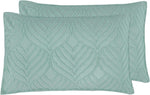 100% Premium Microfibre Tufted Standard Pillowcases - Set of 2 Luxurious Standard Pillow Cover with Elegant Design - Sage - 9728820213042 Toy Chest Australia 1
