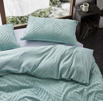 100% Premium Microfibre Tufted Standard Pillowcases - Set of 2 Luxurious Standard Pillow Cover with Elegant Design - Sage - 9728820213042 Toy Chest Australia 3