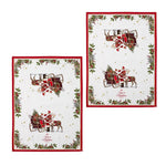 Ashdene Magic of Christmas by Richard Macneil Set of 2 Cotton Kitchen Towels 50 x 70 cm